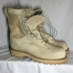 Bate’s Combat Hot Weather Desert Men’s 5.5 Tan Leather Suede Boots